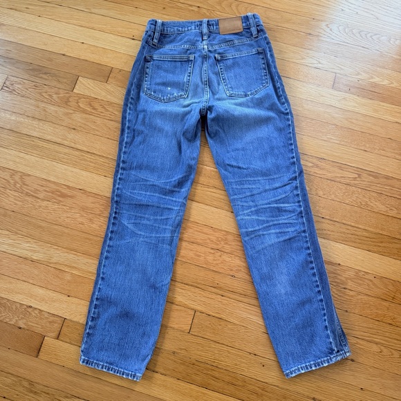 J.Crew Vantage Two-Tone Side-Panel Straight Jeans J7283 Size 25 - Picture 2 of 9